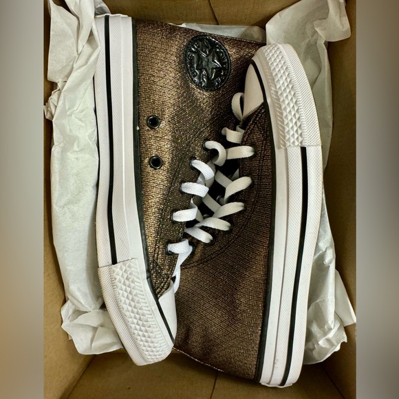 Converse Chuck Taylor All Star Sparkle, Big Kids Size 3.5 - Picture 7 of 9